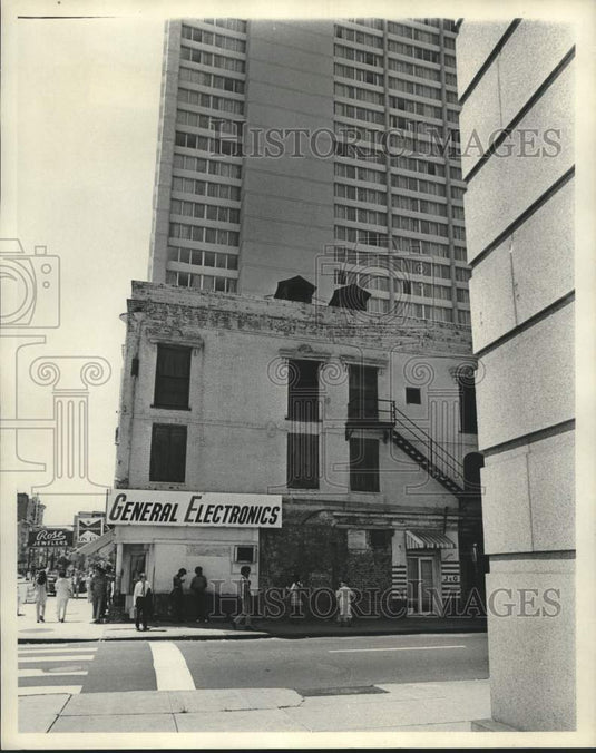 1974 Press Photo Marriott Expansion site on Canal Street - nob67707