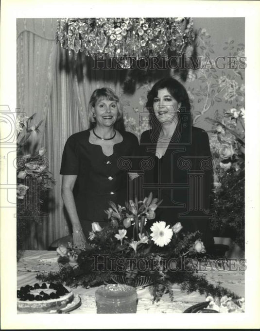 1992 Press Photo Lesley Marshall & San Adkerson at St. Martin H.S. Fund raiser