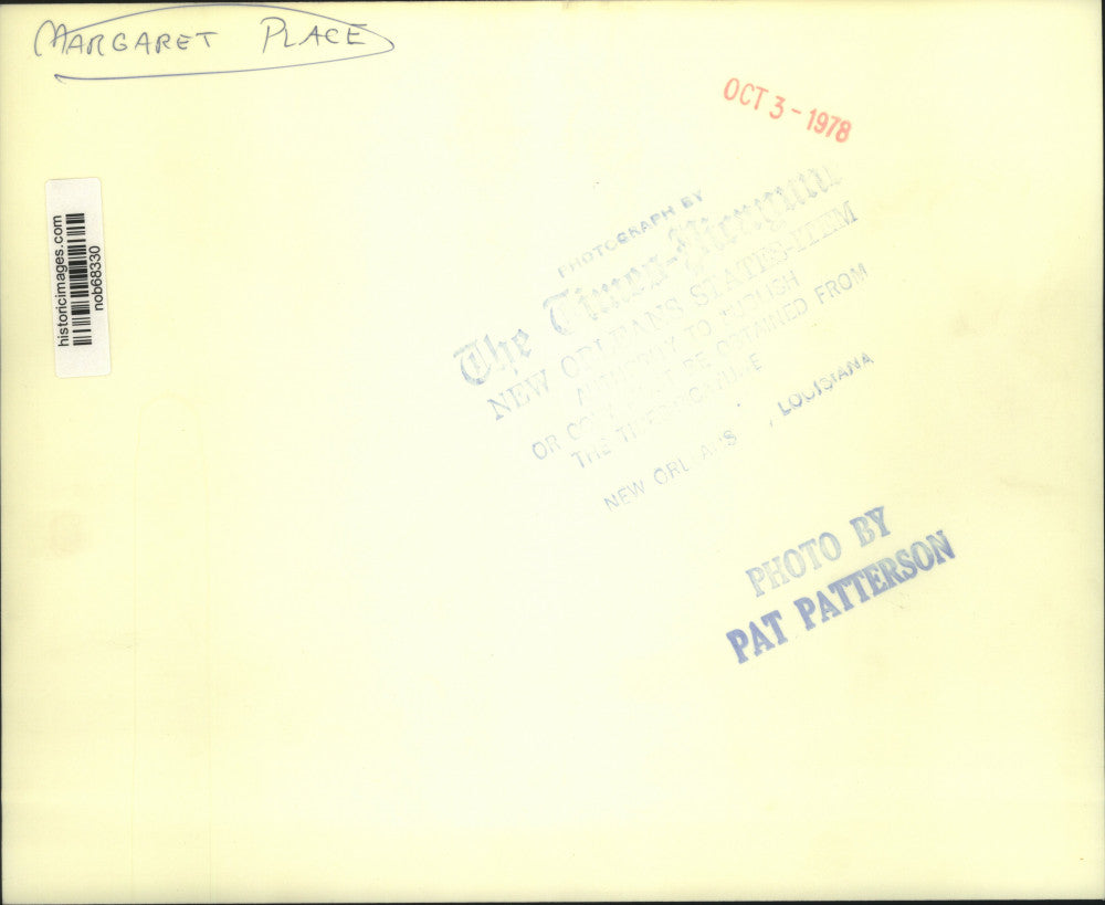 1978 Press Photo Louisiana-Margaret Place - nob68330