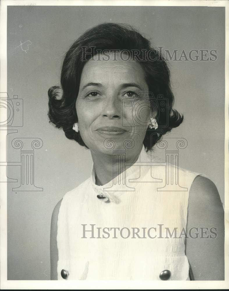 1971 Press Photo Mrs. William Martin of Louisiana Engineering Society Auxiliary