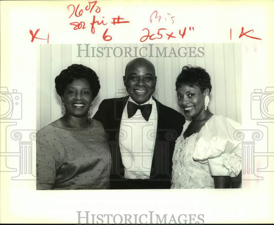 1992 Press Photo Jean & LaBaron Kennedy, Stephanie Smith at Urgan League Event- Historic Images