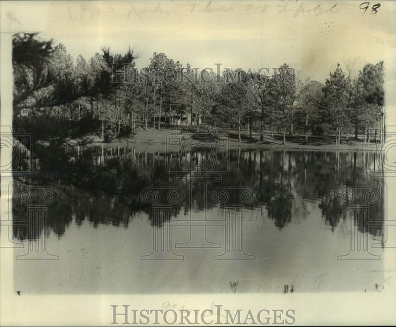 Load image into Gallery viewer, 1976 Press Photo Peaceful Lakeshore At Paul B. Jackson State Park, Mississippi
