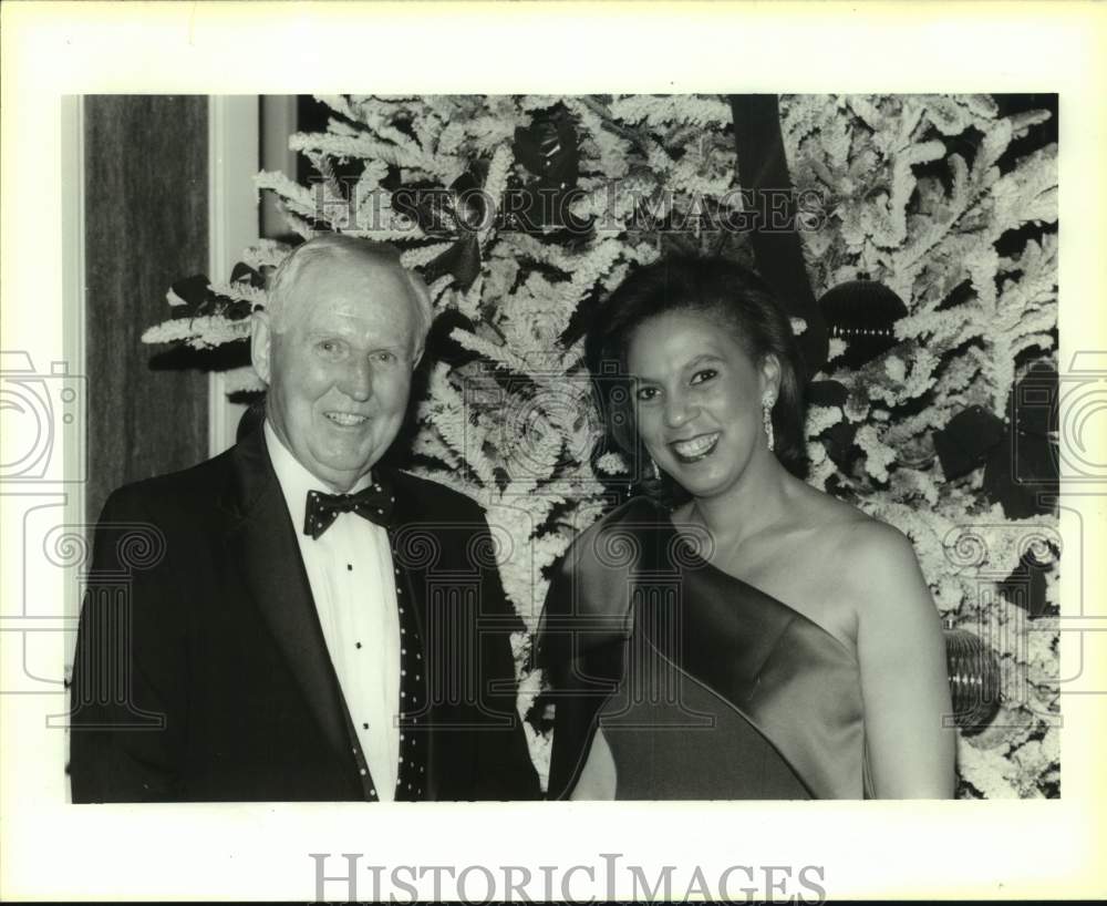 1993 Press Photo Clifton Johnson &amp; Marlyn Thomas Bernard during Amistad Gala