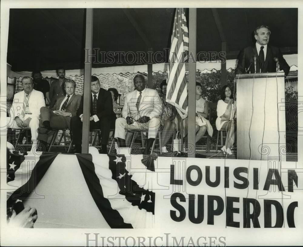 1970 Press Photo Test Pile for Louisiana Dome Stadium - nob71379