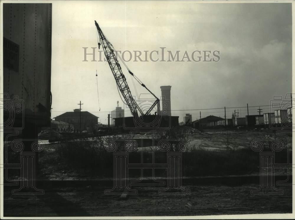 1970 Press Photo Buildings for demolition so that domed stadium can arise- Historic Images