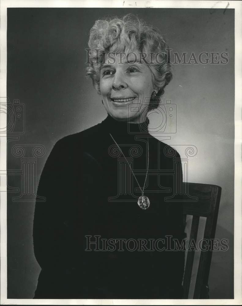 1971 Press Photo Mrs. Lawrence M. Luc, President, Old Ursuline Convent Guild