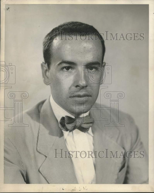 1951 Press Photo Mark D. Lowrey, Tulane senior, architecture student - nob72260