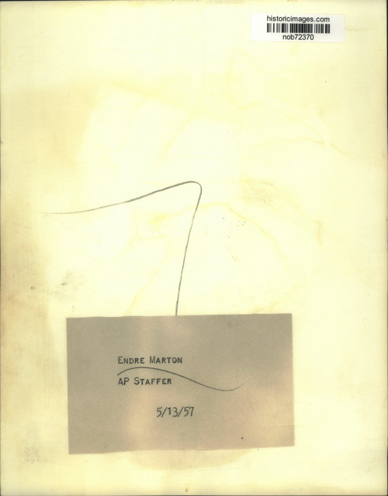 1957 Press Photo Endre Marton, Associated Press Staffer - nob72370