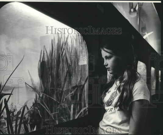 1976 Press Photo Freshwater exhibit at Louisiana Wildlife & Fisheries Museum- Historic Images