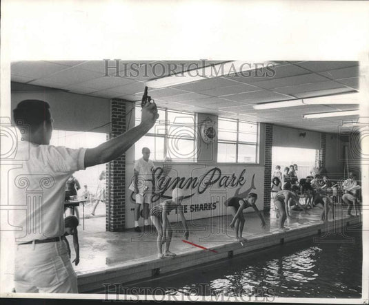 1967 Press Photo Swimming Meet held at Lynn Park, home of the Sharks - nob73106- Historic Images