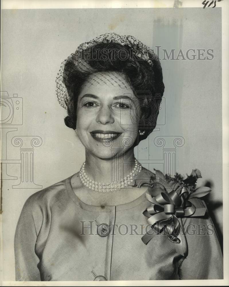 1962 Press Photo Mrs. William Leon of Sisterhood of Conservative Congregation- Historic Images