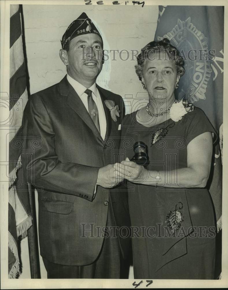 Load image into Gallery viewer, 1965 Press Photo John and Patrick Lyons of Post 336, American Legion - nob73801
