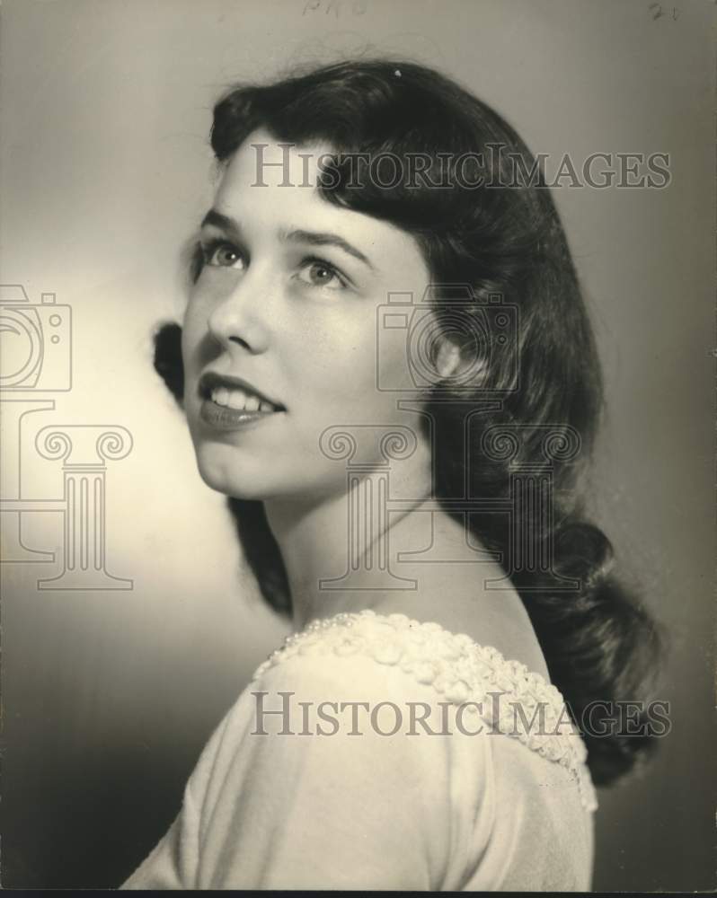 1957 Press Photo Dayle Ann Lacour,, Maid, Krewe Of Prometheus - nob75017