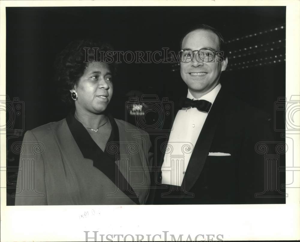 1991 Press Photo Yvonne Marrero, Rembert Donelson at YLC Dinner Gala- Historic Images