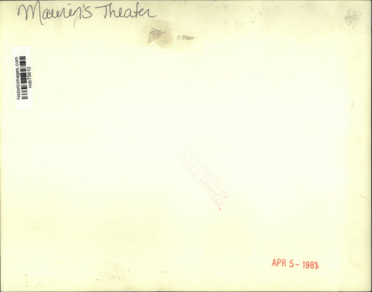1981 Press Photo Maurin's Theater on River Parish  - nob75610