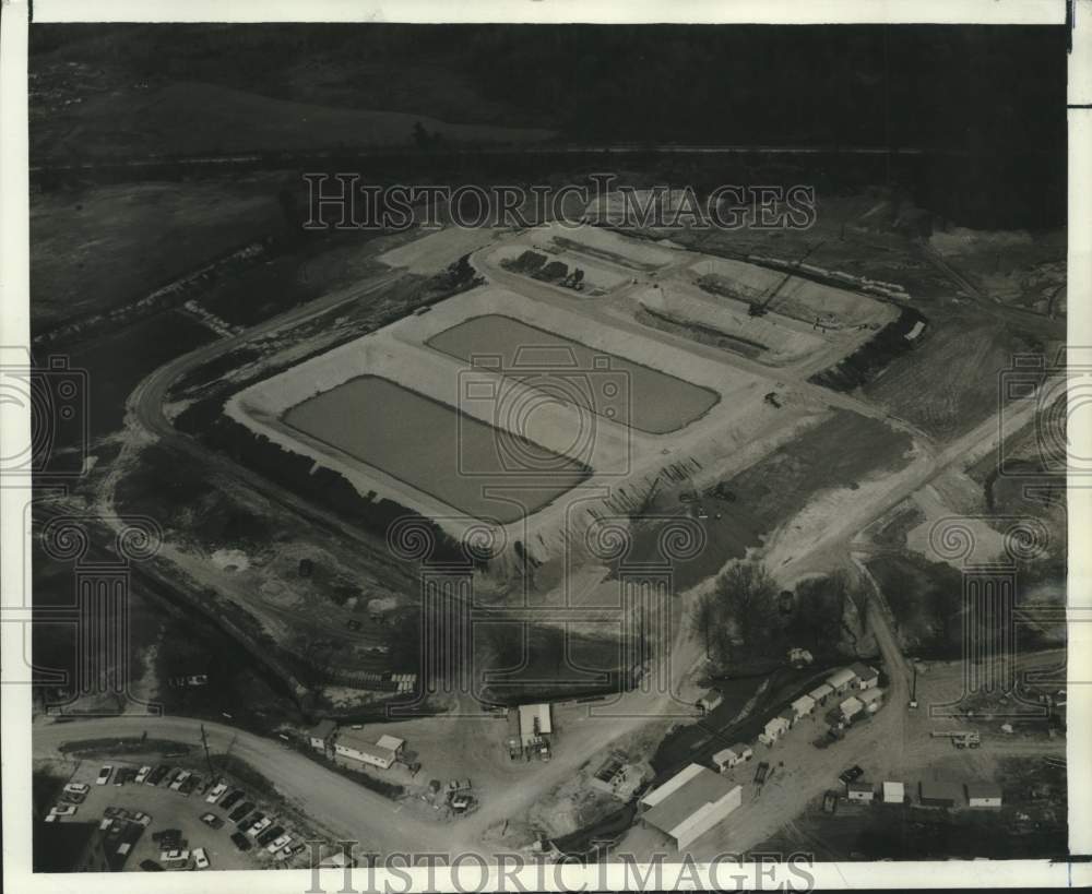 1970 Press Photo Aerial view of the Masonite plant in Laudriel, Mississippi- Historic Images