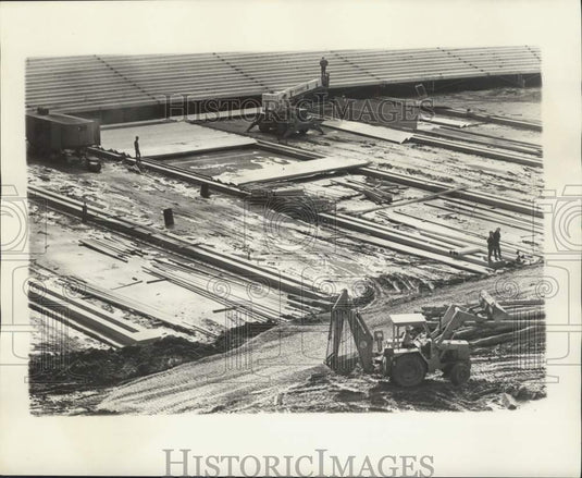 1974 Press Photo Louisiana Superdome construction- Historic Images