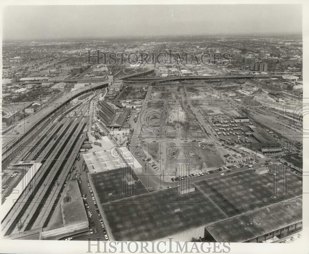 1971 Press Photo View of Superdome Site - nob77416