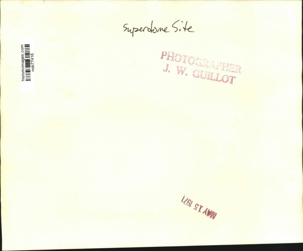 1971 Press Photo View of Superdome Site - nob77416