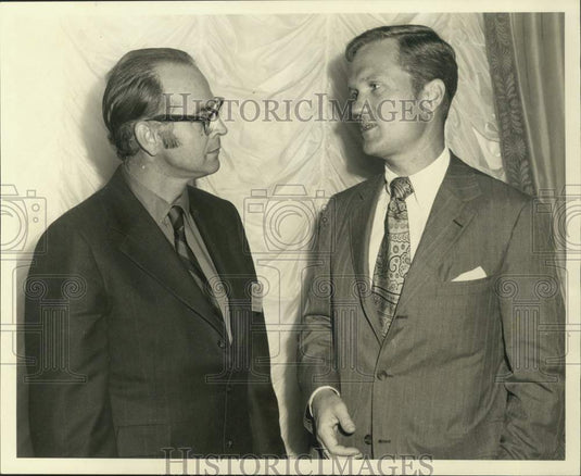 1971 Press Photo Municipal Treasurer's Group Speaker And President, New Orleans- Historic Images