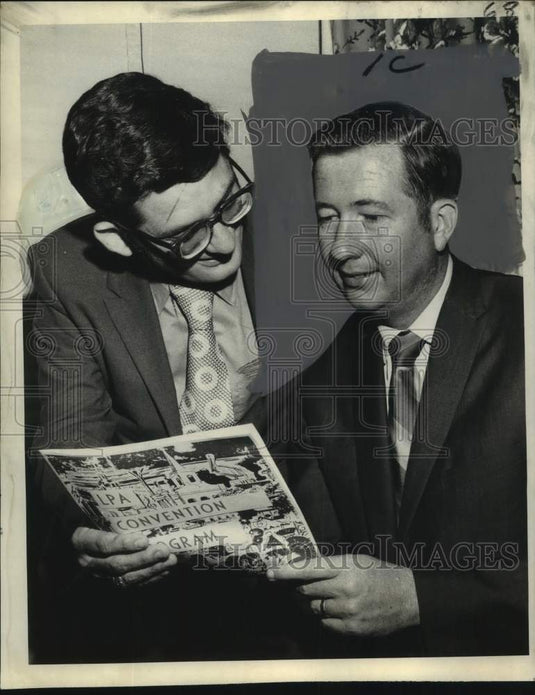 1970 Press Photo Publishers Jim Levy And Sam Hanna, Mafia Probe Committee- Historic Images