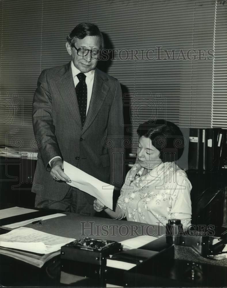 1978 Press Photo Suzy M&#39;Goey and Dan Lincove of Maison Blanche at &quot;Ladies&#39; Day&quot;- Historic Images