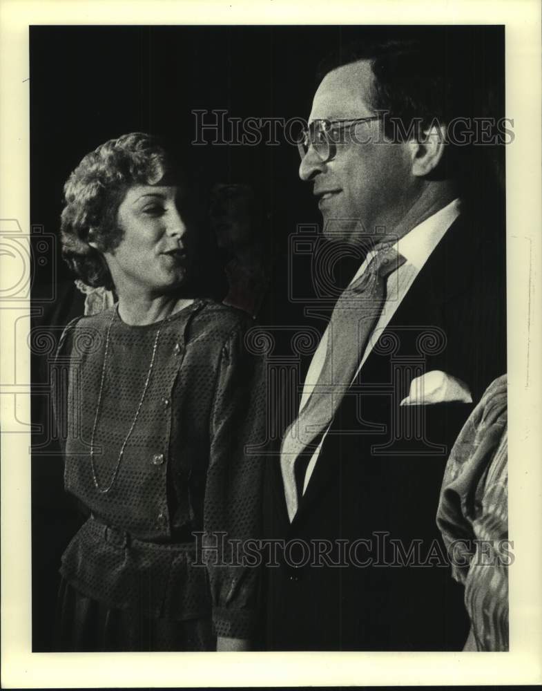 1983 Press Photo Dutch Morial with Houston Mayor Kathy Whitmire - nob78354- Historic Images