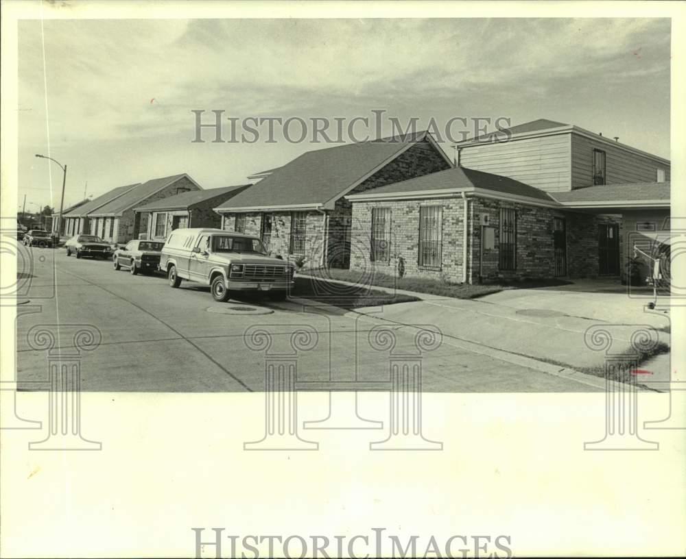 1985 Press Photo 2700 block of Edna Street at Liberty Terrace Subdivision