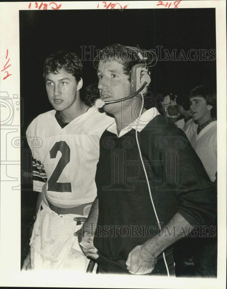 1983 Press Photo Football - Bill McBride, Country Day coach - nob79220- Historic Images