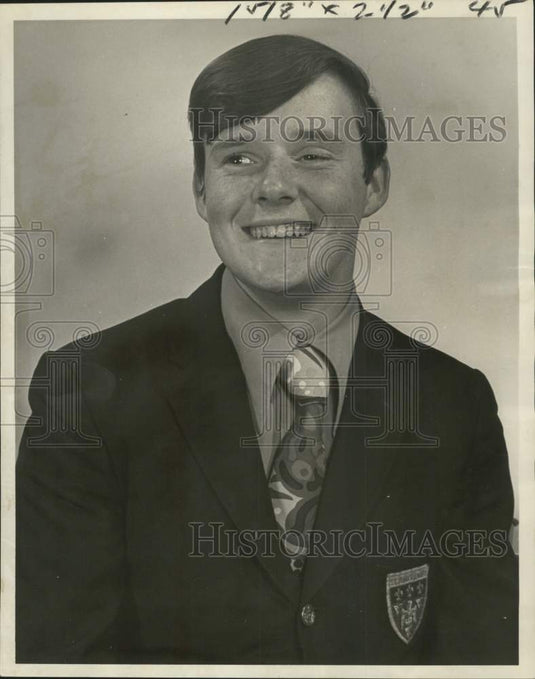 1971 Press Photo Kevin McCann, senior at St. John Vianney, a pre-seminary school