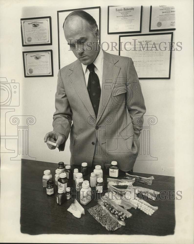 1972 Press Photo Patrick McGinity, Attorney-in-Charge for the Drug Abuse Office
