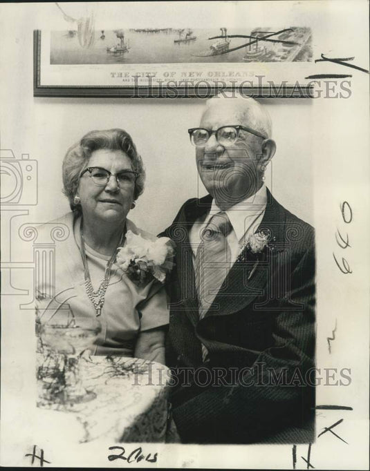 1974 Press Photo Mr. and Mrs. Harry Martinez celebrate 50th wedding anniversary