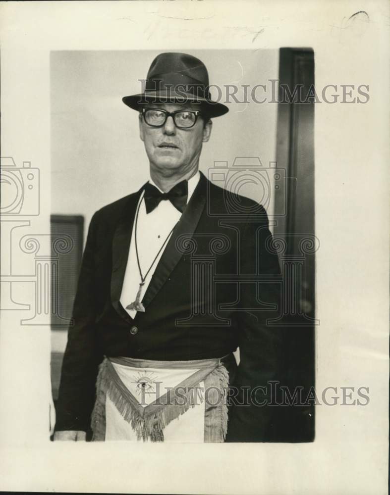 1972 Press Photo William A. Marks, worshipful master of Hiram Lodge No. 70