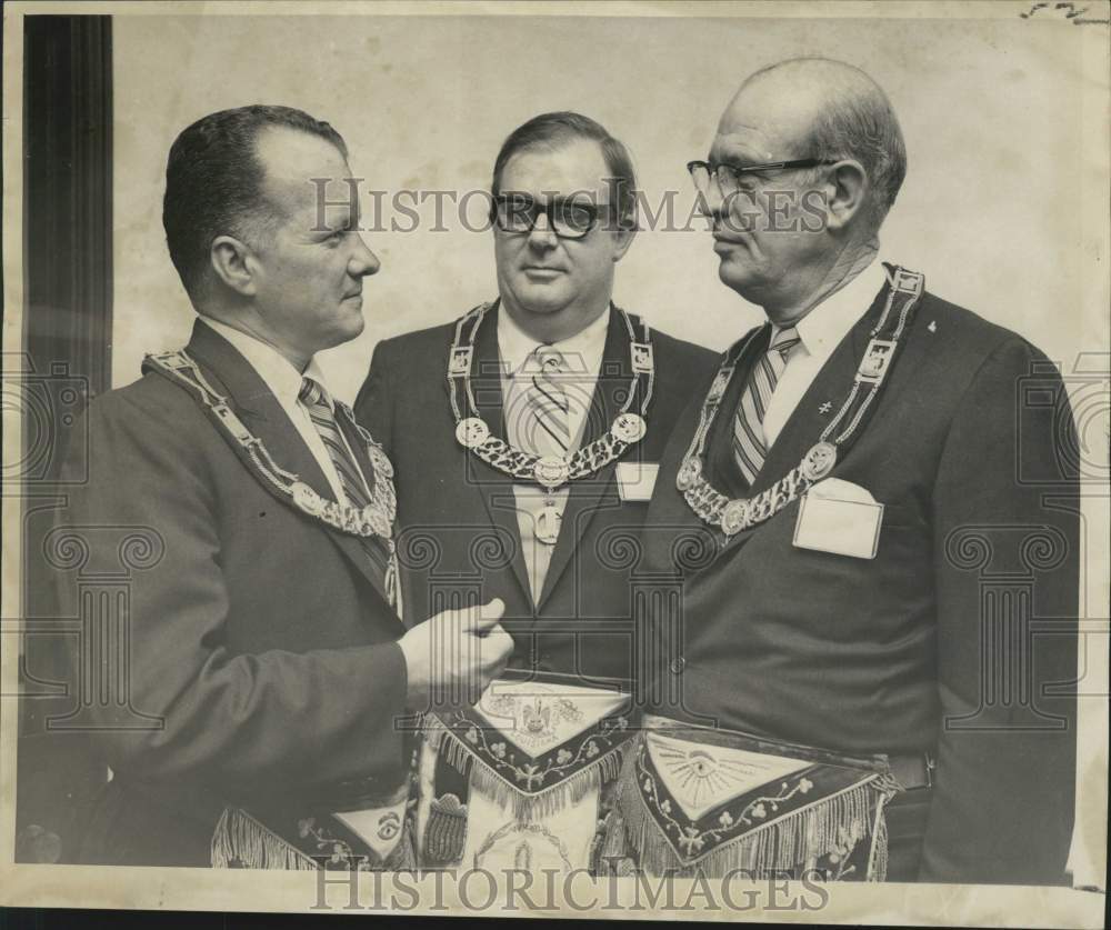 1970 Press Photo New officers of the Grand Lodge of the State of Louisiana