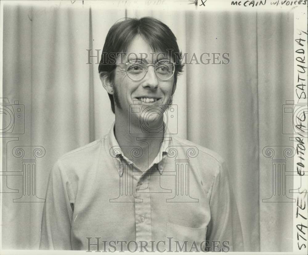 1975 Press Photo David McCain, States-Item Reporter - nob80012