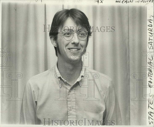 1975 Press Photo David McCain, States-Item Reporter - nob80012
