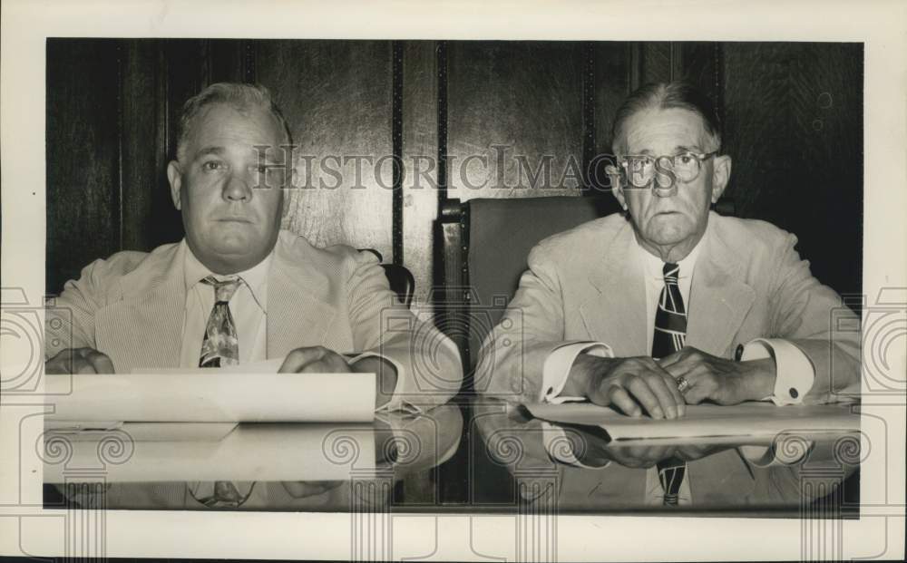 1948 Press Photo Judges Leo McCune and L. Robert Rivarde - nob80051