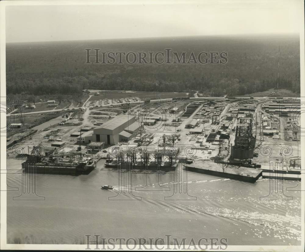 1960 Press Photo McDermott Fabricating Co, Bayou Boruf Yards - nob80061