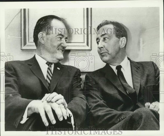 1968 Press Photo Eugene McCarthy and Democratic slate competitor Humphrey