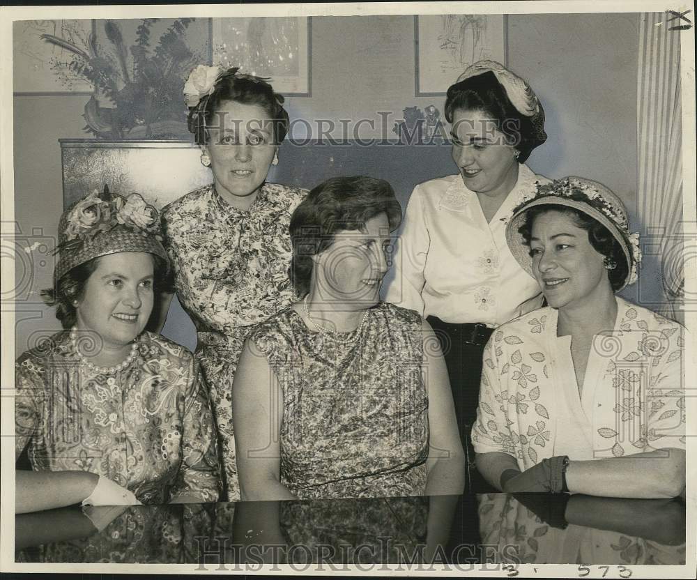 1962 Press Photo New Officers of Ladies&#39; Auxiliary of Consular Corp, New Orleans