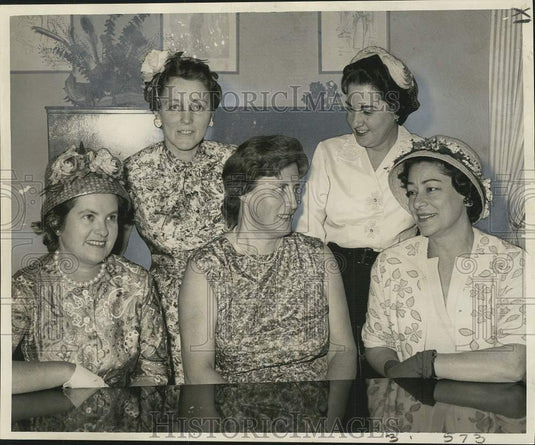 1962 Press Photo New Officers of Ladies' Auxiliary of Consular Corp, New Orleans
