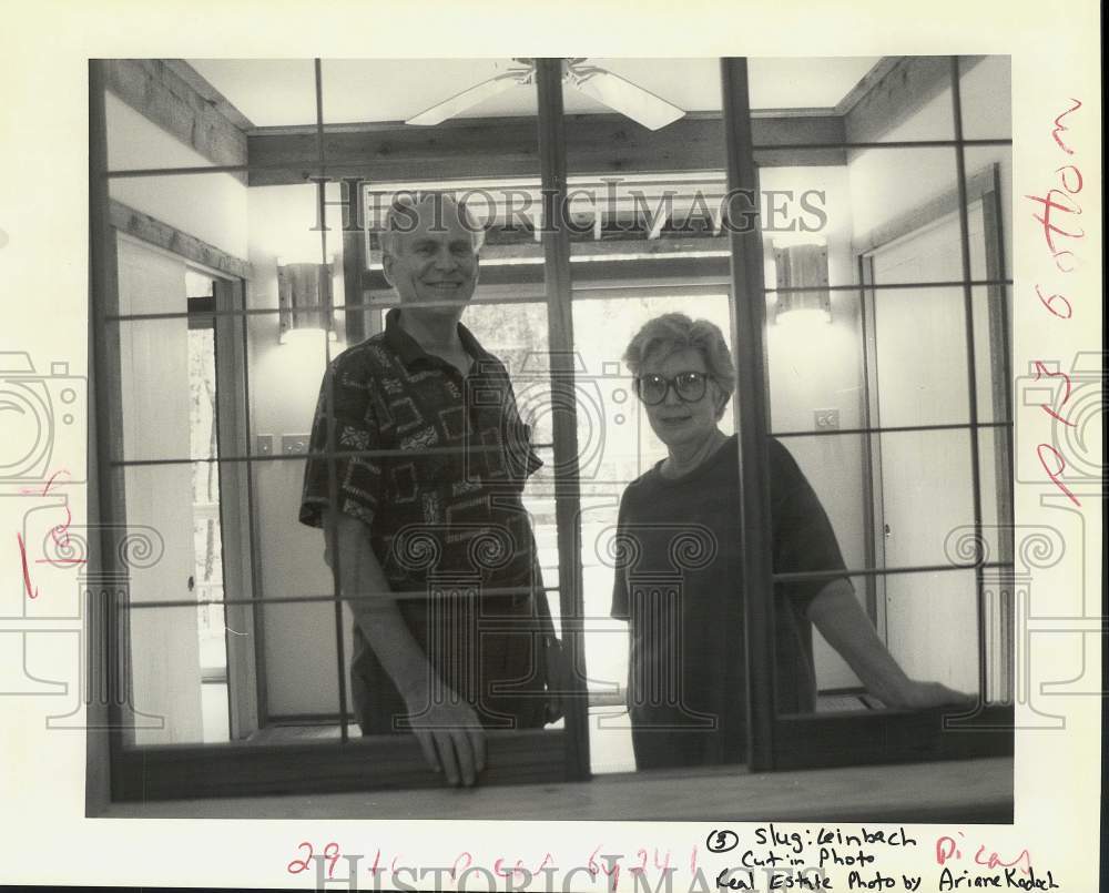 1992 Press Photo Paul and Nancy Leinbach of Folsom, Louisiana- Historic Images