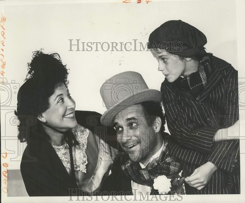 1985 Press Photo Actors in play &quot;A Christmas Carol,&quot; Le Petit Theatre- Historic Images