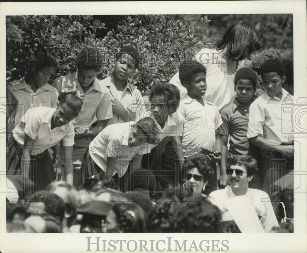 1978 Press Photo Attendees at the Inauguration of Mayor Ernest Morial