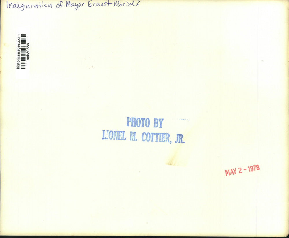 1978 Press Photo Attendees at the Inauguration of Mayor Ernest Morial