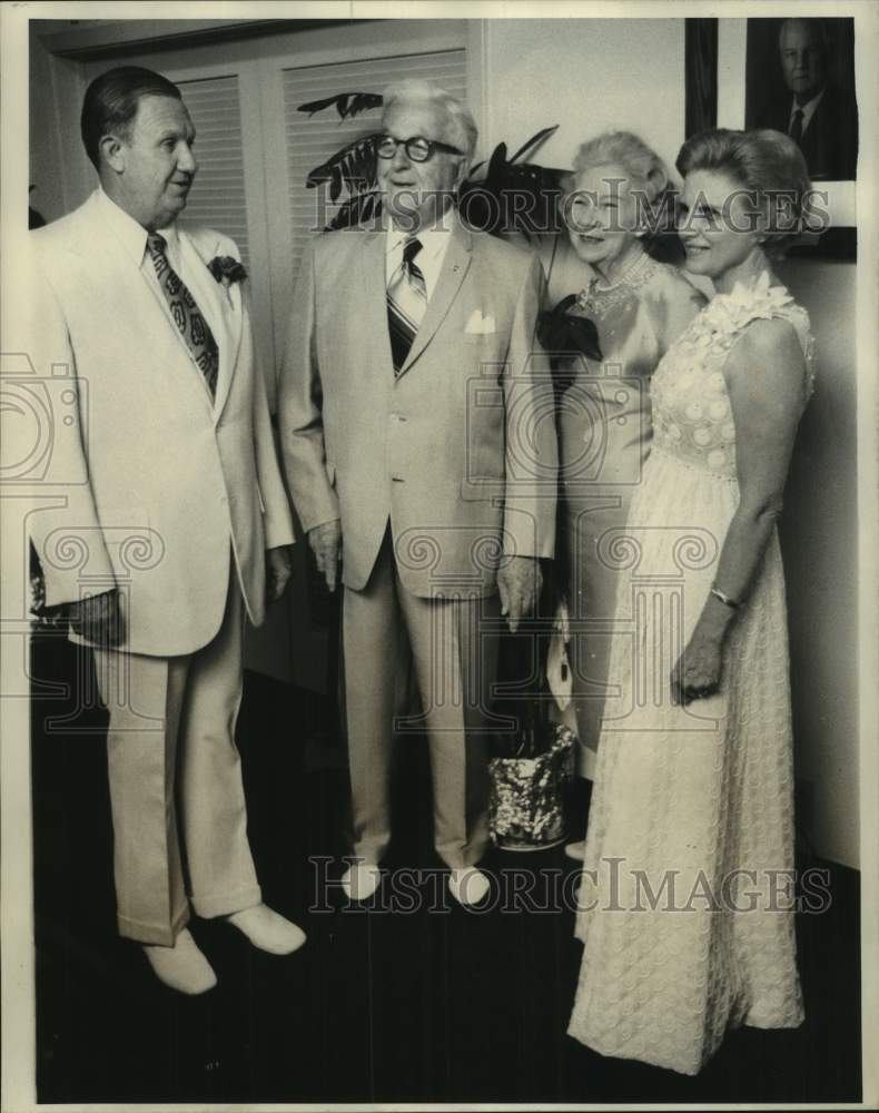 1972 Press Photo Mr. and Mrs. Pendleton Lehde with Dr. and Mrs. Joseph Hopkins- Historic Images