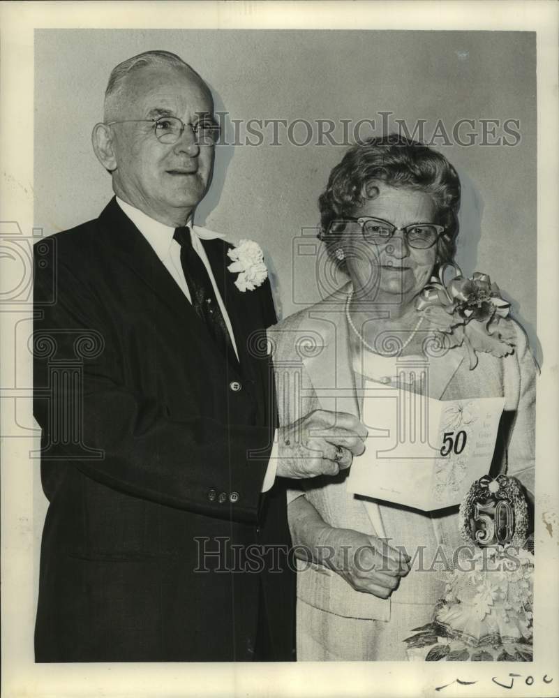 1965 Press Photo Rev. and Mrs. W.O. Littlejohn observe 50th wedding anniversary- Historic Images