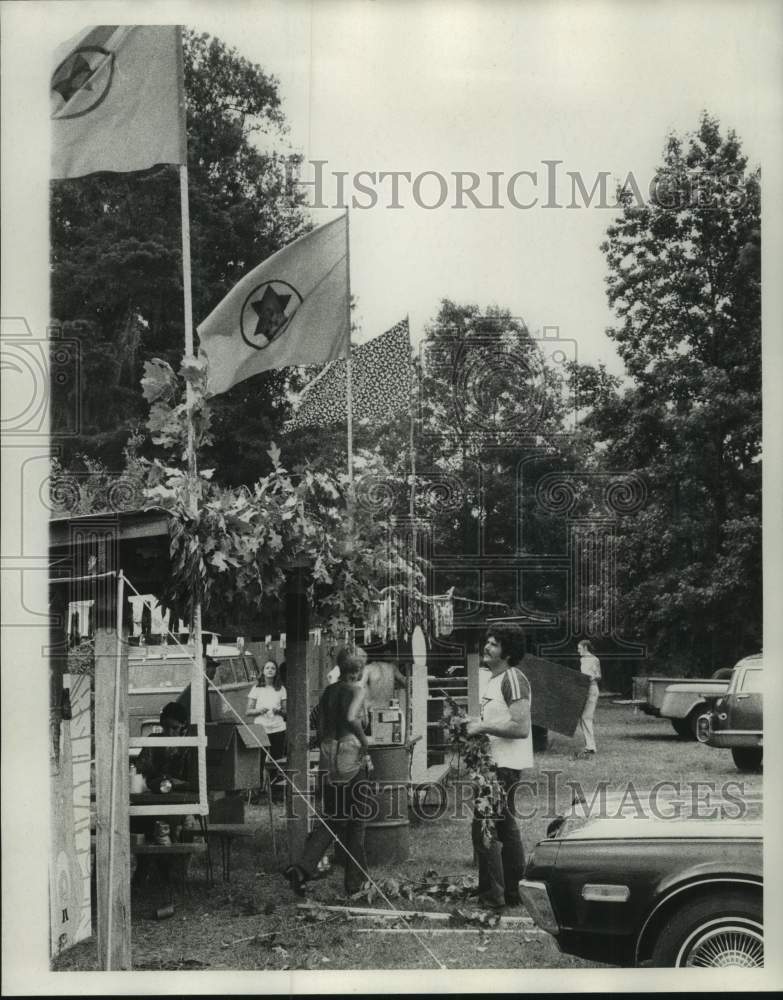 1970 Press Photo Crowd at the Livingston Parish Rock Festival- Historic Images