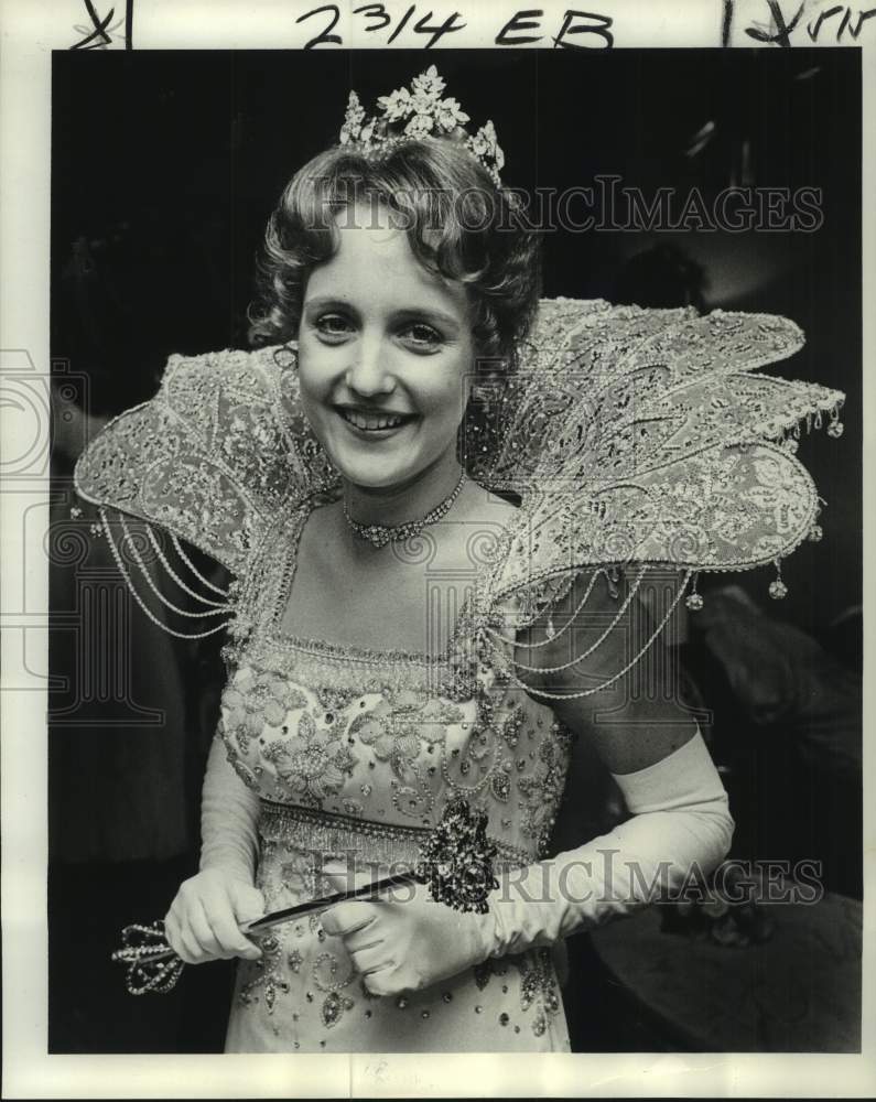 1978 Press Photo Ann Stormont Lindsey, queen of Dorians at Krewe&#39;s bal masque- Historic Images