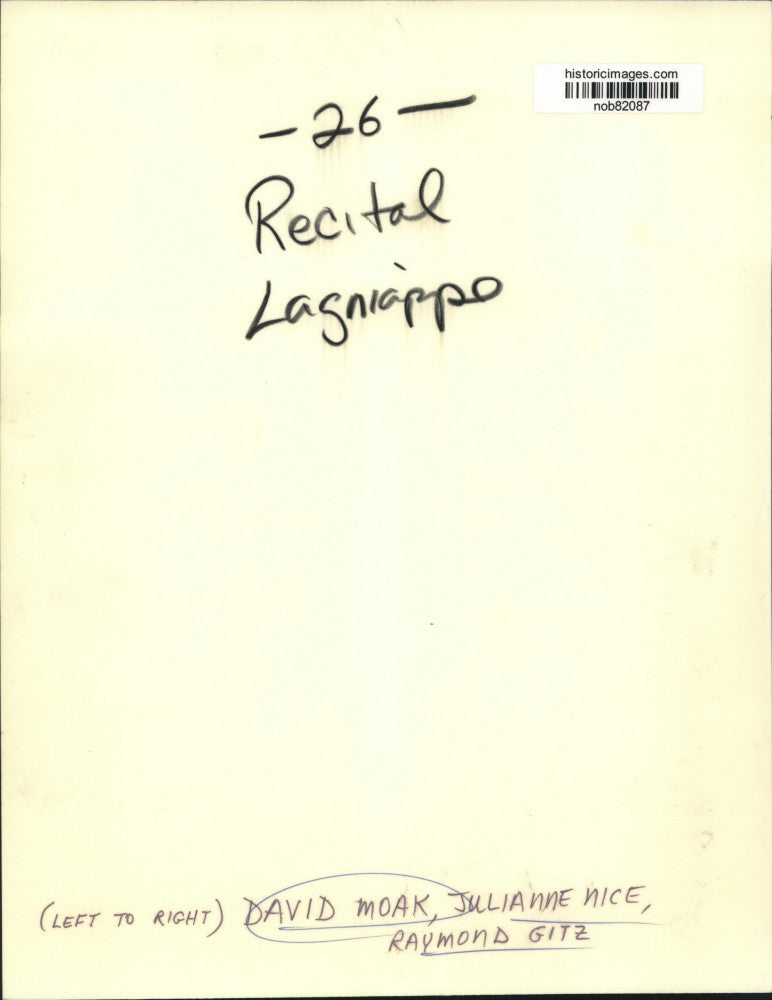 Press Photo David Moak, Julianne Nice, Raymond Gitz in recital - nob82087